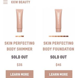 KKW body collection includes makeup, no brush